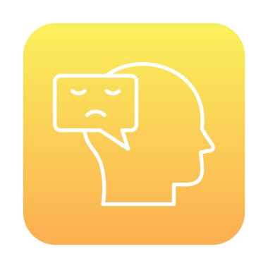 Negatif Düşünce konsepti ikon vektör çizimi