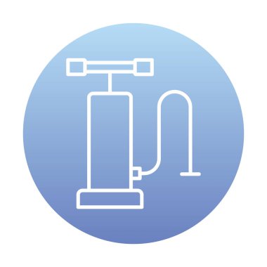 Hava Pompası ağ ikonu vektör illüstrasyonu