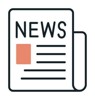 gazete simgesi vektör illüstrasyon tasarımı