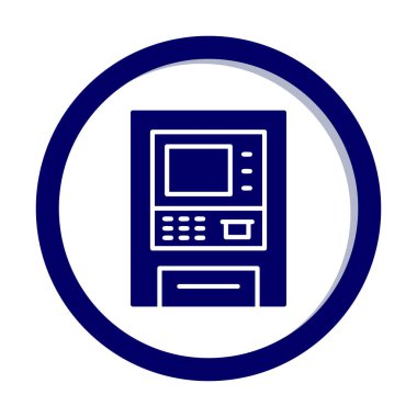 atm simge vektör illüstrasyonu 