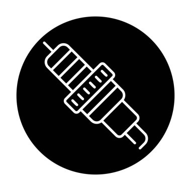 Buji simgesinin vektör illüstrasyonu