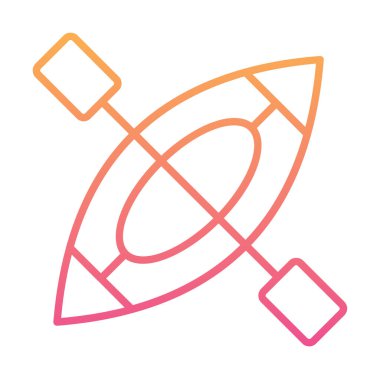 Kayak vektör illüstrasyonu, simge ögesi arkaplanı                    