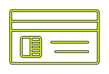  düz kredi kartı resimleme  