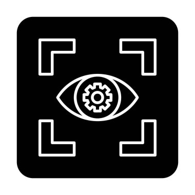 Göz vektör ikonu tasarım şablonu. Görüş konsepti                   