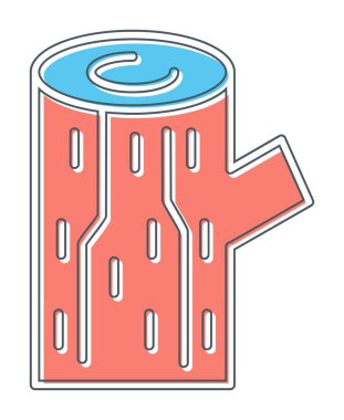 tahta günlük simgesi, vektör illüstrasyonu 