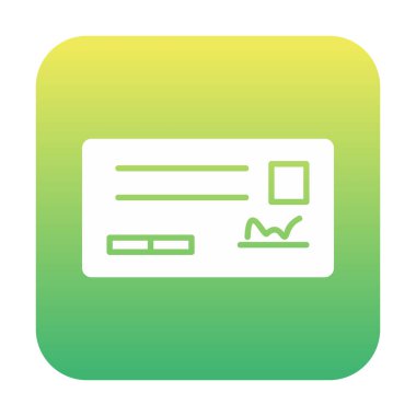 Çek çizgisi vektör simgesi