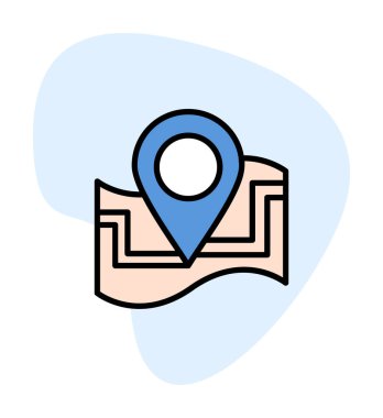 harita işareti simgesi. vektör çizim 