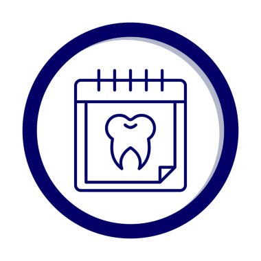 Vektör illüstrasyonundan diş atama simgesi 