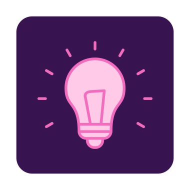 Fikir ampulü simgesi, vektör illüstrasyon tasarımı