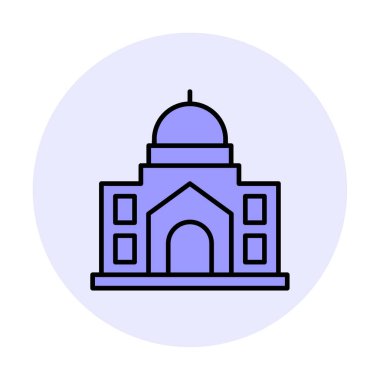 Cami bina simgesini, vektör çizim  