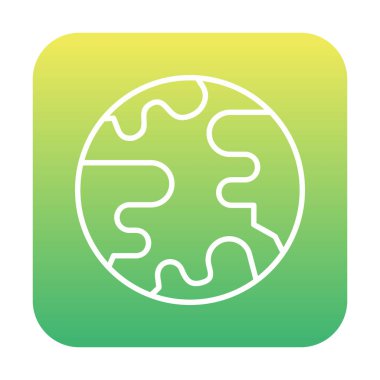 earth icon, vector illustration simple design