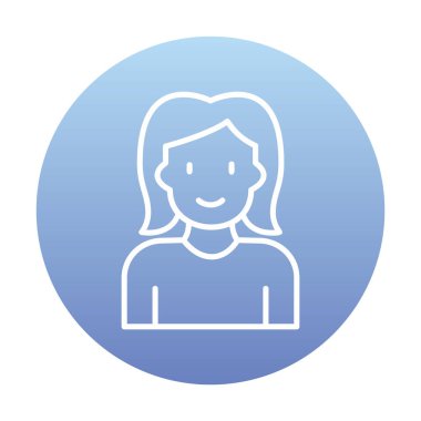 avatar kadın karakter simgesi