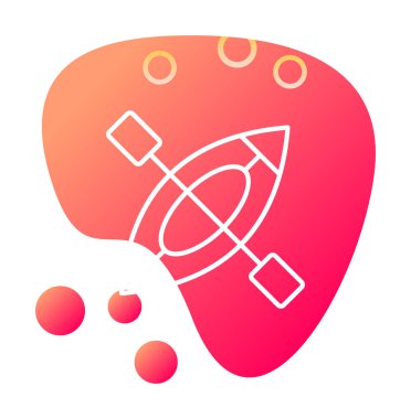 Kayak vektör illüstrasyonu, simge ögesi arkaplanı                    