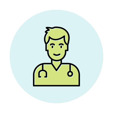 Doktor simgesinin vektör çizimi