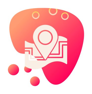 harita işareti simgesi. vektör çizim 