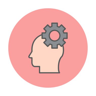 Yaratıcı süreç simgesi, vektör illüstrasyonu                       