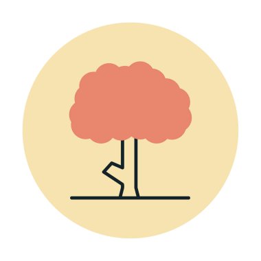 ağaç web simge vektör çizim