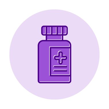 Tıbbi ikon vektör çizimi. Aşı               