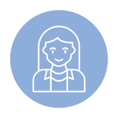 vektör kadın turist avatar karakteri 