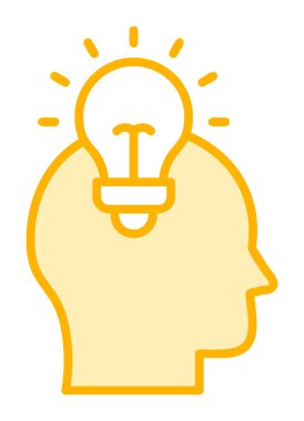 arkaplanda izole edilmiş beyin simgesi vektörü