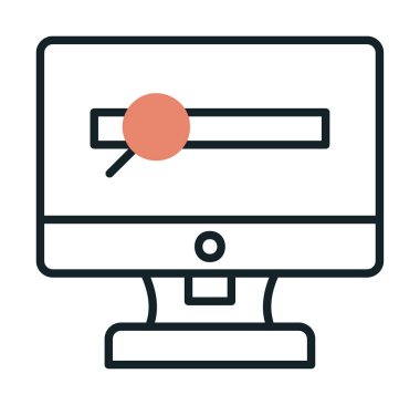 Basit Araştırma simgesi, vektör illüstrasyonu