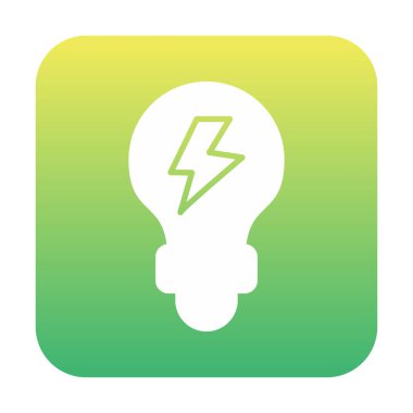 ampul ışığı simgesi, vektör illüstrasyonu 