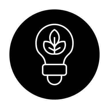 Ampul simgesi. vektör illüstrasyonu 