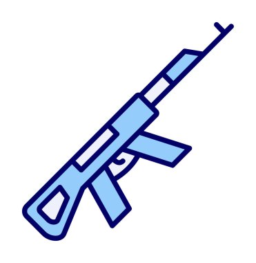 Ak47 simge vektör illüstrasyonu