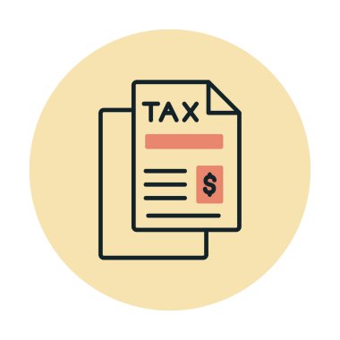 vergi ödeme ikonu vektör illüstrasyonu