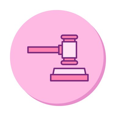 açık artırma çekiç ikonu vektör illüstrasyon tasarımı