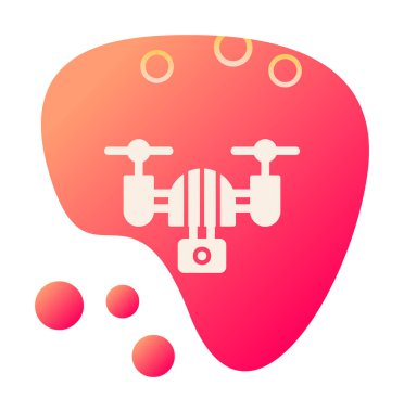 İHA simgesi, vektör illüstrasyonu  