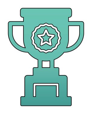 kupa simgesi, vektör çizimi