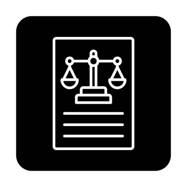 Basit yasalar simgesi vektör illüstrasyonu