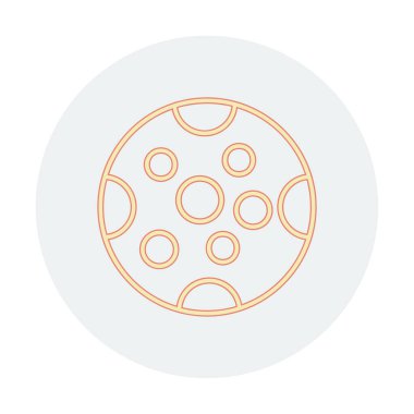 Dolunay düz ikonu. vektör illüstrasyonu 