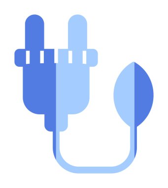 elektrik prizi, Yeşil Enerji simgesi, taslak illüstrasyon                  