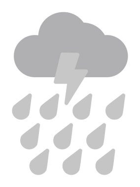 yağmur simgesi, vektör illüstrasyonu  