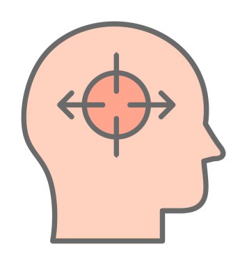 Karar satırı ikon vektör çizimi  