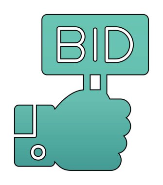 Erkekler teklif ile pankartı tutuyorlar.  