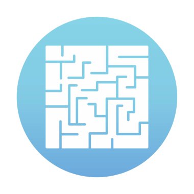 Labirent için labirent oyunu, çözüm. vektör