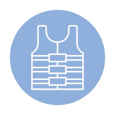 Can yeleği simge vektör çizim