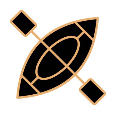 Kayak vektör illüstrasyonu, simge ögesi arkaplanı                    