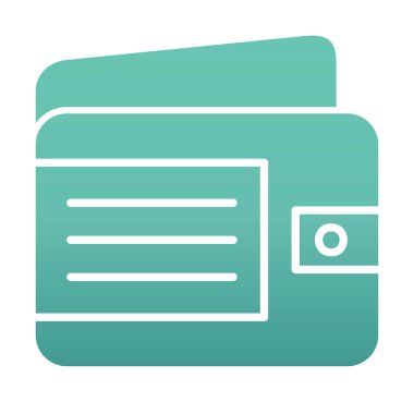 Cüzdan web simgesi, vektör illüstrasyon tasarımı