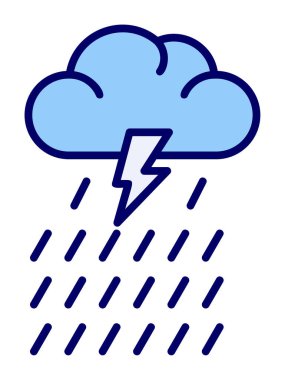 yağmur simgesi, vektör illüstrasyonu  