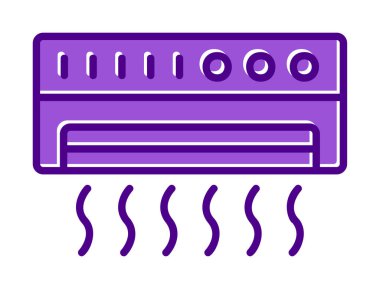 Klima ikonu vektör illüstrasyonu