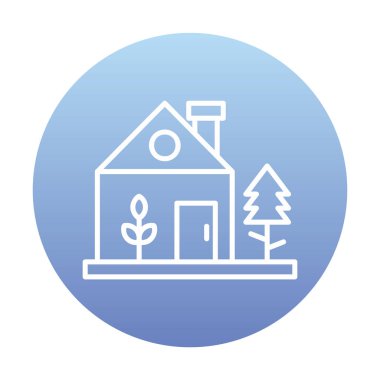 Ağ ve mobil uygulama tasarımınız için beyaz arkaplanda izole edilmiş yeşil ev simgesi vektörü, ev logosu kavramı