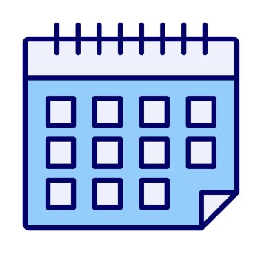 Takvim simgesi, vektör çizimi