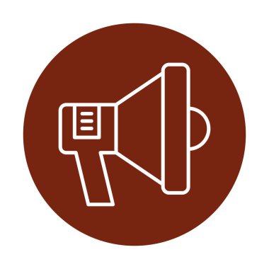 hoparlör, megafon simgesi. vektör çizim.  