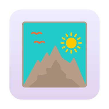 fotoğraf simgesi vektör illüstrasyonu