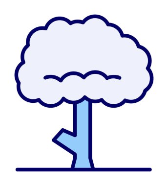 ağaç web simge vektör çizim