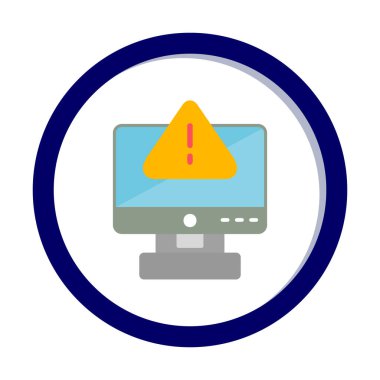 Hata imza simgesi vektör illüstrasyonu